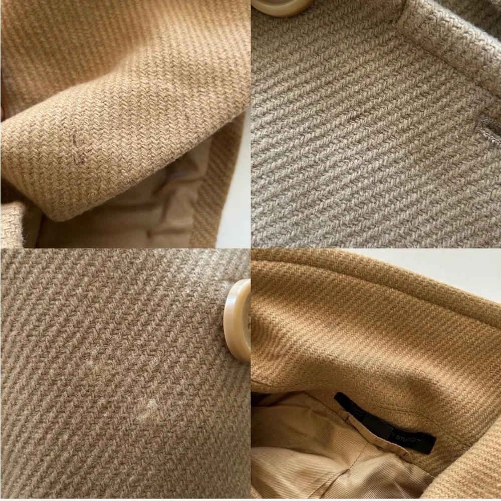Express Design Studio Wool Blend double-breasted Peacoat Medium - Picture 8 of 8